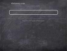 Tablet Screenshot of distionary.com